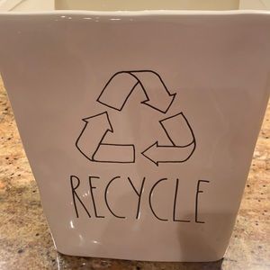 Rae Dunn Recycle Ceramic Waste Basket